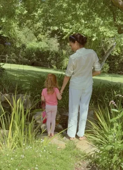 Meghan Markle with daughter Lilibet