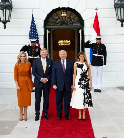 King Willem-Alexander of the Netherlands and Queen Maxima, Donald and Melania Trump