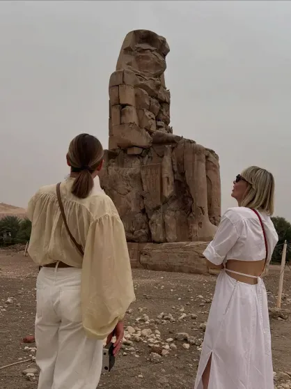 Ekaterina Tulupova with a friend