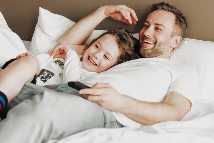 Dmitry Shepelev with his son Platon