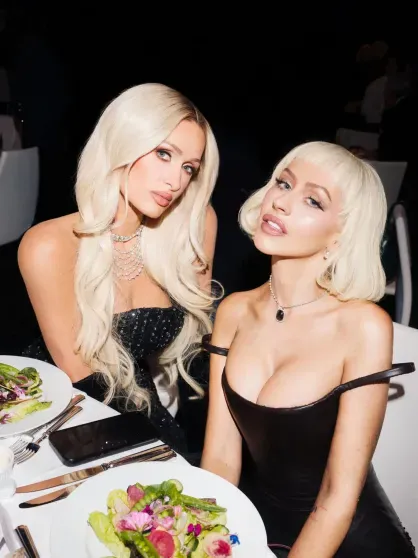 Пэрис Хилтон и Кристина Агилера