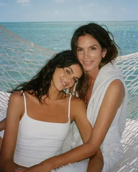 Кайя Гербер и Синди Кроуфорд