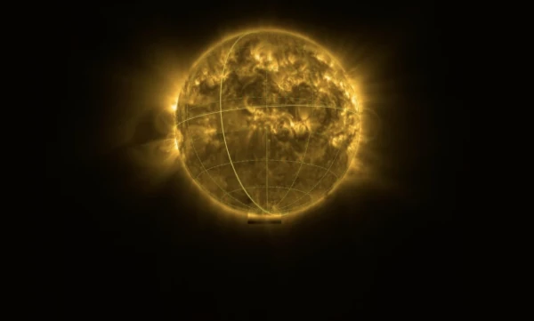 Первый в истории снимок полярного магнитного поля Солнца